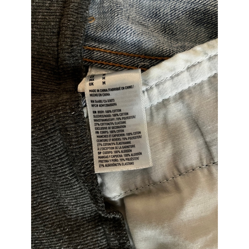 American Eagle Hooded Jean Jacket, SZ: Medium, Blue - Picture 8 of 8